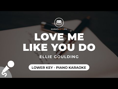 Love Me Like You Do – Ellie Goulding (Lower Key – Piano Karaoke)