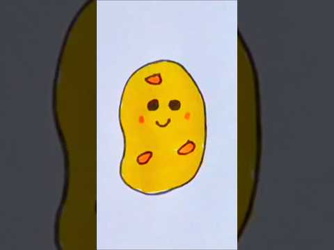 Easy and cute potato 🥔 🍠 drawing ideas💡 for Kids #shorts #ytshorts #drawing​​ #satisfying #funny