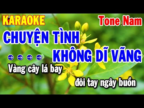 Karaoke Chuyện Tình Không Dĩ Vãng Tone Nam – Nhạc Sống Trữ Tình Dễ Hát | Thanh Hải