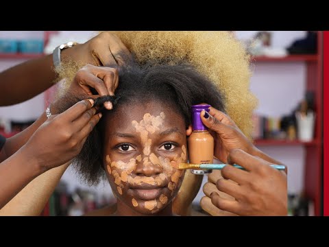 😱 DARK SKIN TRANSFORMATION 😱VIRAL ⬆️ MAKEUP TRANSFORMATION HAIR  TRANSFORMATION