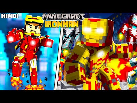 I Survived 100 Days As IRON MAN In Minecraft Hindi...