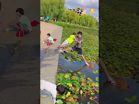 Vừa dặn dò các cháu xong thì lại ngã xuống hồ