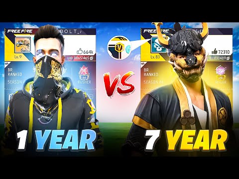 1 Year Old VS 7 Year Old Free Fire ID 😱 - Garena Free Fire