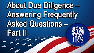 About Due Diligence – Answering Frequently Asked Questions – Part II