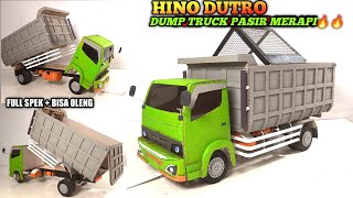 MEMBUAT MINIATUR TRUCK DUMP HINO 300 PASIR MERAPI🔥🔥