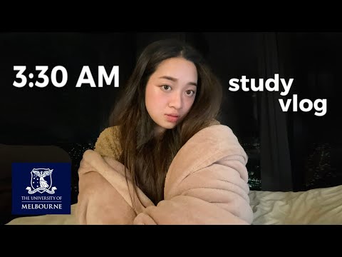 3:30AM STUDY VLOG | productive day in my life, cramming biochem, lab work  🧬🔬