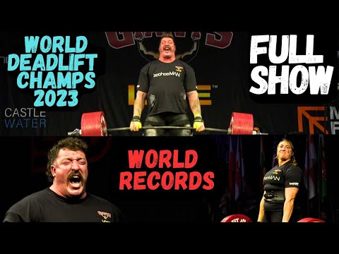 2023 World Deadlift Champs | x3 505KG WR Deadlift attempts & World Record