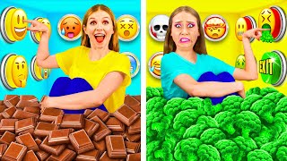 Desafío de 1000 Botones Misteriosos Solo 1 te Permite Escaper | Fantásticos Trucos De Comida PaRaRa