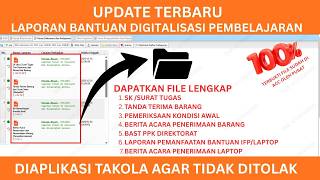 Full lengkap  !!! Laporan bantuan digitalisasi ditakola langsung diterima