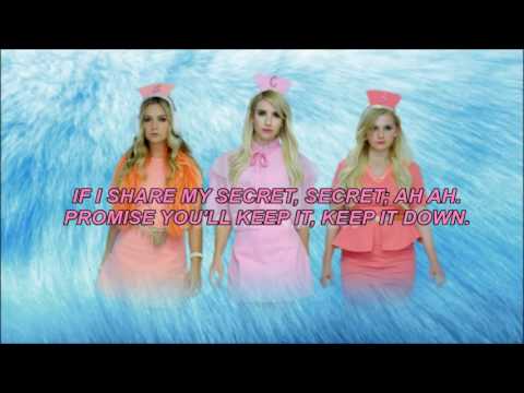 CHARLI XCX - Secret (SHH) (Lyric Video) [UNPITCHED] AS SEEN ON SCREAM QUEENS SEASON 2