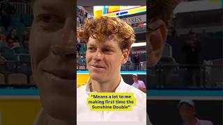 Sinner after Completing the Sunshine Double (🎥: ATP Media)