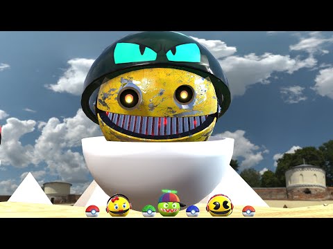 ROBOT PACMAN VS MONSTER PACMAN USE POKEMON NEW fun ADVENTURE PACMAN POKEMON v99