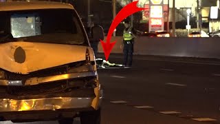 Deadly Car Crash Kills Person Crossing Highway