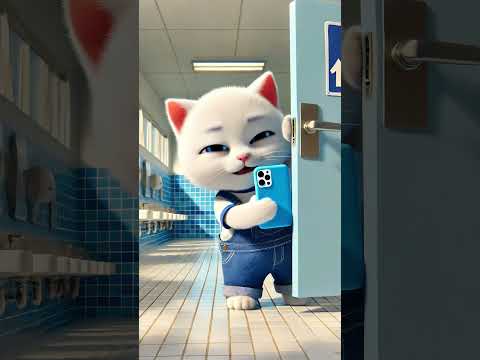 📱🐈‍⬛A kitten was caught stealing evidence of a black cat's crime!🐱💥 #ai #catshorts#aicat#funnumeow8