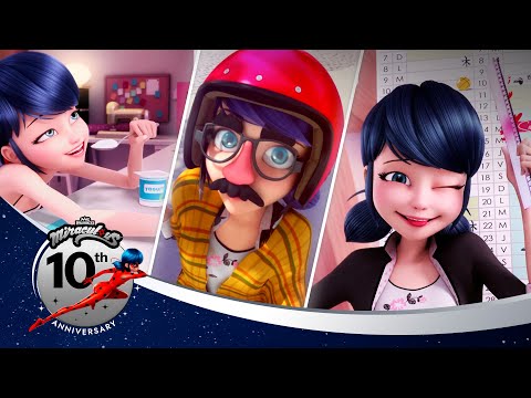 MIRACULOUS | 🔝 COMEDIA 🐞 | Los 10 mejores momentos | 10.º aniversario 💫