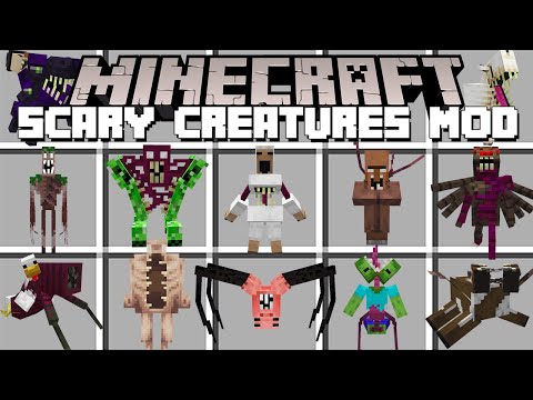 Minecraft SCARY MOBS / SCARY CREATURES MOD! (Minecraft Mods)