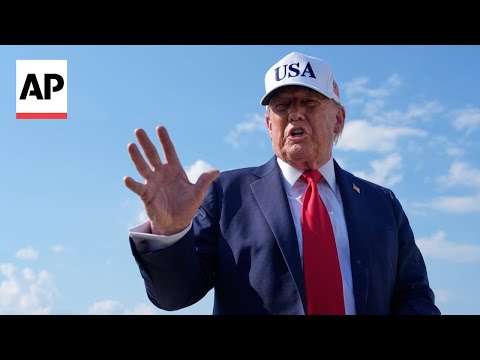 YouTube video thumbnail: Trump Says the US has Given Ukraine 'so Many Weapons'
