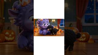 👹 Black Sheep Visits a Monster Mansion! 😱🎃 Halloween Nursery Rhymes #shorts