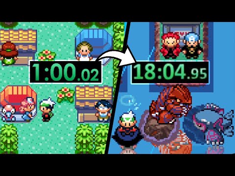 Pokémon Émeraude mais le jeu est tout petit