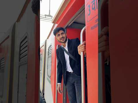 Train me chalaki train 😂😂 #comedy #funny #train #railway
