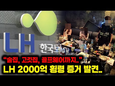 순살아파트 만들고 술집갔다.."LH공사 2000억 횡령 터졌다.."