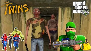 Franklin Fight With The Twins For Save Avengers in GTA 5! Franklin and Avengers Basement  Escape