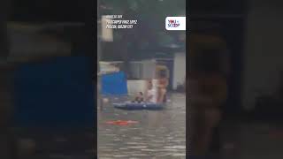 Bahagi ng Commonwealth Avenue, binaha | YouScoop+