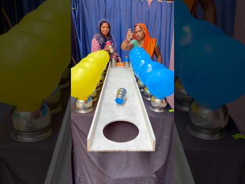 Slide The Glass & Pop Balloon Challenge 7