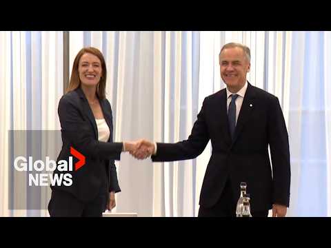 YouTube video thumbnail: "I Would be Very Pleased": Carney Accepts Invitation to Address European Parliament