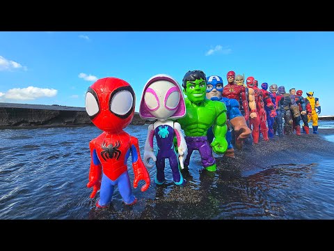 AVENGERS SUPERHERO STORY, MARVEL SPIDER MAN 2 VS HULK, CAPTAIN AMERICA VS THOR, VENOM VS SPIDEY 134