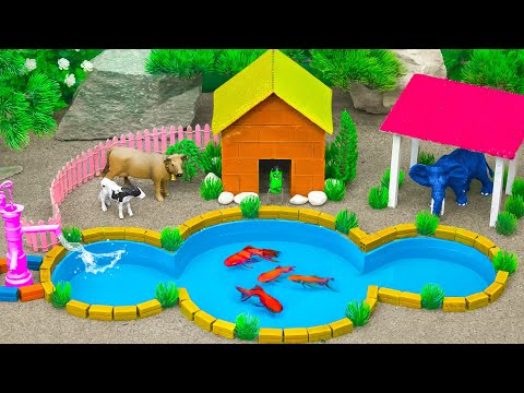 50 Minutes Best DIY Barnyard Horse, Cow Farm - Small Farm Diorama - Miniature Cattle Farm