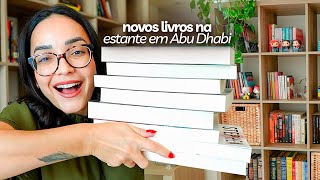 Trouxe mais de 90 livros do Brasil!