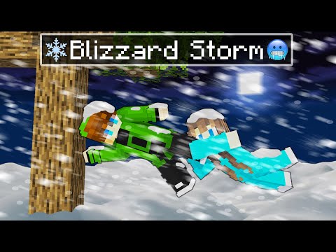 MASSIVE BLIZZARD STORM in Minecraft! | TAROPA VILLAGE (Tagalog)