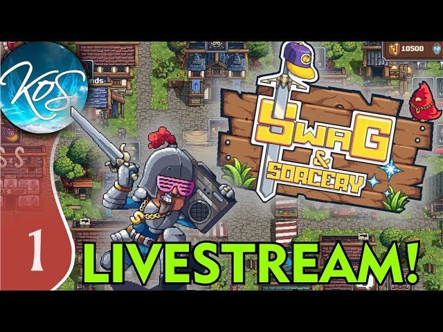 Swag and Sorcery LIVESTREAM! - if you liked Graveyard Keeper...  First Look - Let's Play, Gameplay