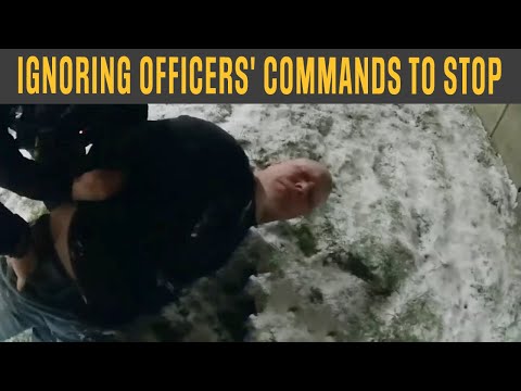 Ignoring Officers' Commands to Stop - BODY CAM COMPILATION