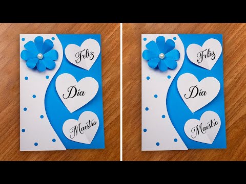 Hermosa tarjeta para el día del profesor/maestro🥳Teacher's Day Card Handmade Easy CarD