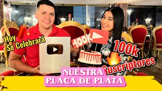 🎉Nos llegó la placa de PLATA 100k Suscriptores🧨