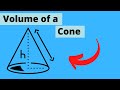 Understanding the Volume of a Cone