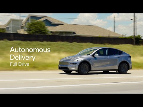 Autonomous Tesla Delivery | Full Drive