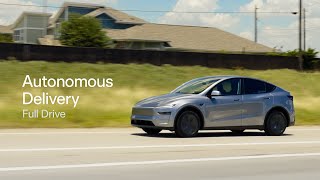 Autonomous Tesla Delivery | Full Drive