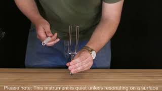 Meinl - Solfeggio Crystal Tuning Fork 528Hz/C5 - 10mm (SOLCTF528) | Gongs Unlimited