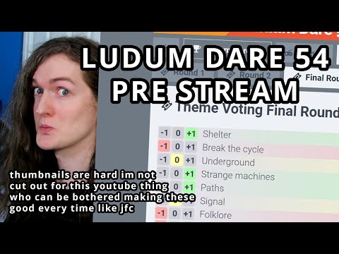 Ludum Dare 54 - Countdown stream, setup, hangout