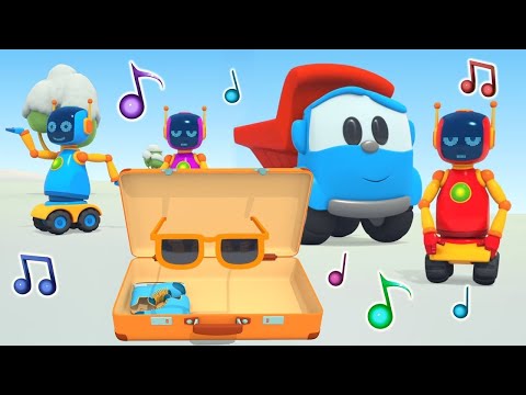 A mala do Léo, o caminhão! Música infantil animada. Desenhos animados em português