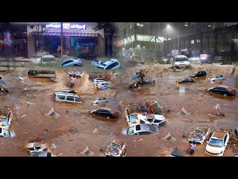 Bangkok becomes an ocean! Heavy rains flood the capital of Thailand!
