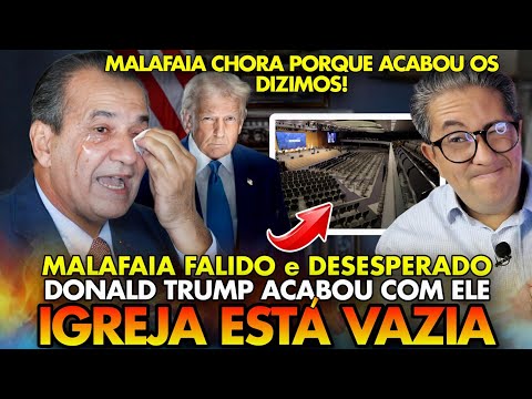 SILAS MALAFAIA FALIDO e em PÂNICO: TRUMP ESVAZIA IGREJA dele nos EUA e ele PERDE MILHÕES em DÍZIMOS!