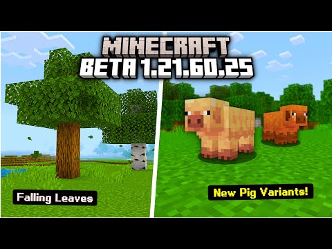 PEMBARUAN BESAR AMBIENCE, LEAF PARTICLE & 2 VARIAN PIG BARU - MINECRAFT 1.21.60.25