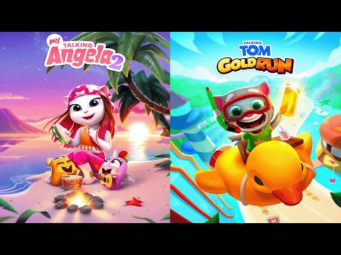Talking Tom Gold Run vs My Talking Angela2 new updates 2025 Angela2 266 lvl Ep4491