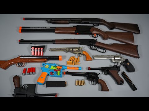 Cowboy Wild West Toy Gun Collection - Shell Ejecting style Toy Guns - Winchester rifle Shot Gun