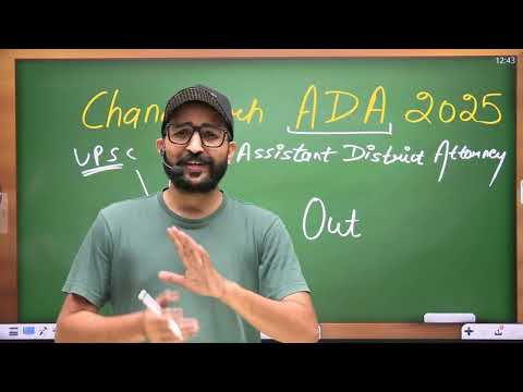 ADA 2025 Vacancy Out🔥| Assistant District Attorney | Karan Sangwan | Chandigarh ADA 2025 Vacancy
