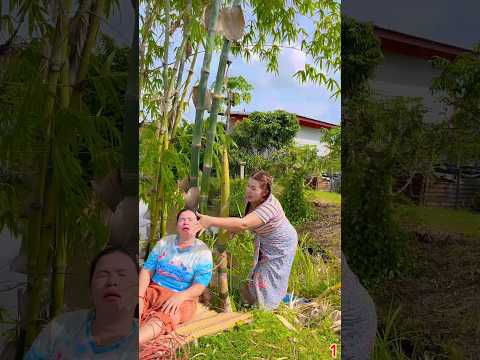 ขอหน่อไม้หน่อยนะคุณยาย Grandma, please give me some bamboo shoots. #shortvideo #funny #comedy